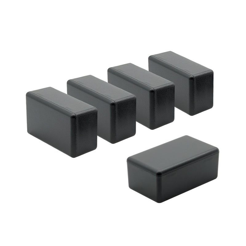 LeMotech 5Pcs ABS Plastic Electrical Project Case Power Junction Box, Project Box Black 2.4 x 1.4 x 1.0 inch (61 x 36 x 25 mm) - Image 1